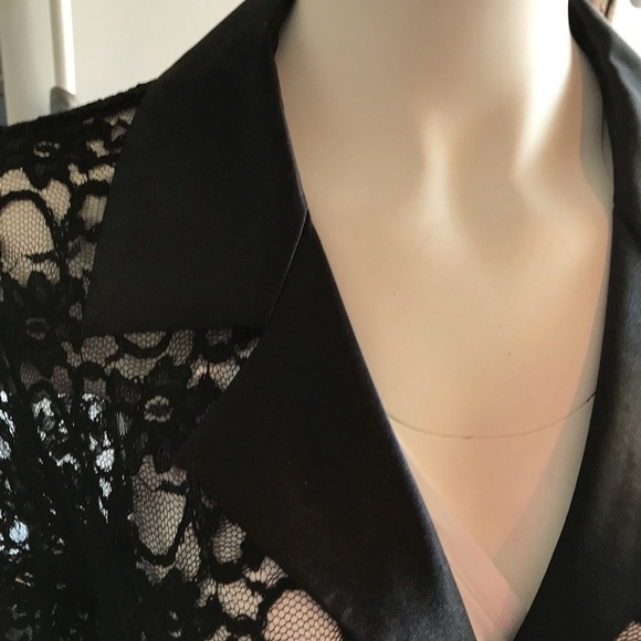 Susan Graver Sheer Lace Duster Jacket Black Size XL - Picture 10 of 12